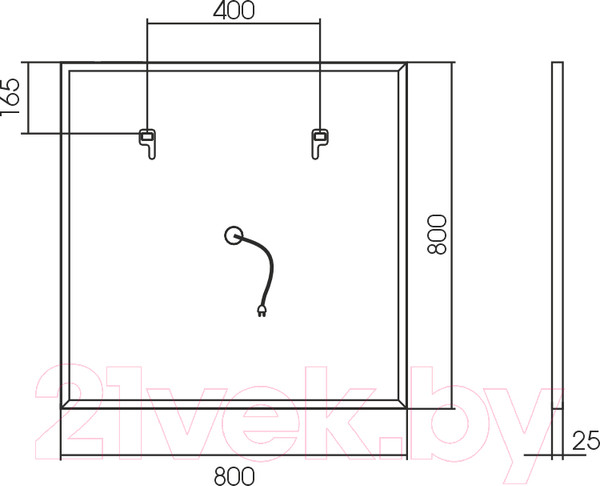 Изображение товара Зеркало Silver Mirrors Barbara 80x80 / LED-00002741