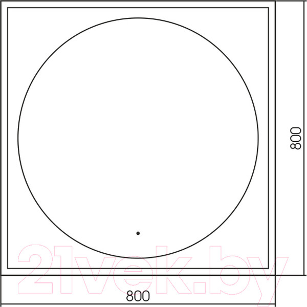 Изображение товара Зеркало Silver Mirrors Mone 80x80 / LED-00002740