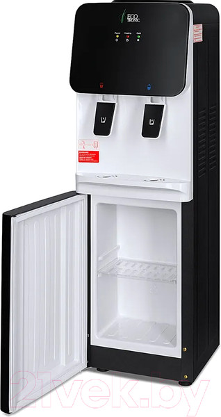 Изображение товара Кулер Ecotronic J1-LCE XS (шкафчик 7л, черный/белый)