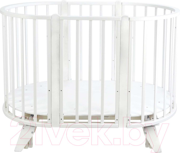 Изображение товара Детская кровать-трансформер INDIGO София 6 в 1 с универсальным маятником / 106601 (белый)