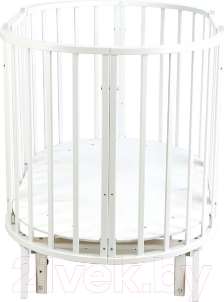 Изображение товара Детская кровать-трансформер INDIGO София 6 в 1 с универсальным маятником / 106601 (белый)