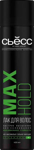 Изображение товара Лак для укладки волос Сьёсс Max Hold Salon Control-System. Максимально сильная фиксация (400мл)