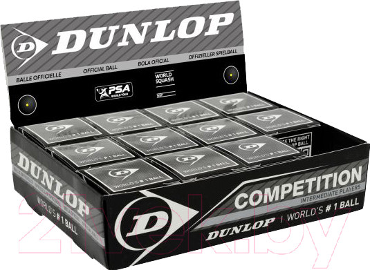 Изображение товара Набор мячей для сквоша DUNLOP Competition / 627DN700112