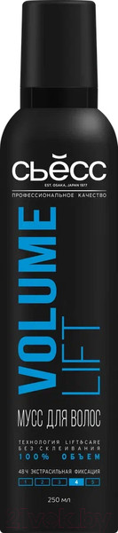 Изображение товара Мусс для укладки волос Сьёсс Volume Lift. Воздушный объем экстрасильная фиксация (250мл)