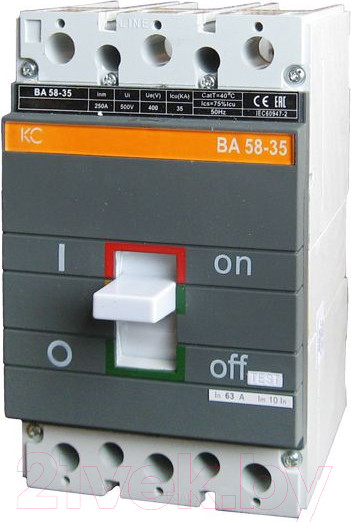 Изображение товара Выключатель автоматический КС ВА 58-35 3P 250А 35кА / 84116