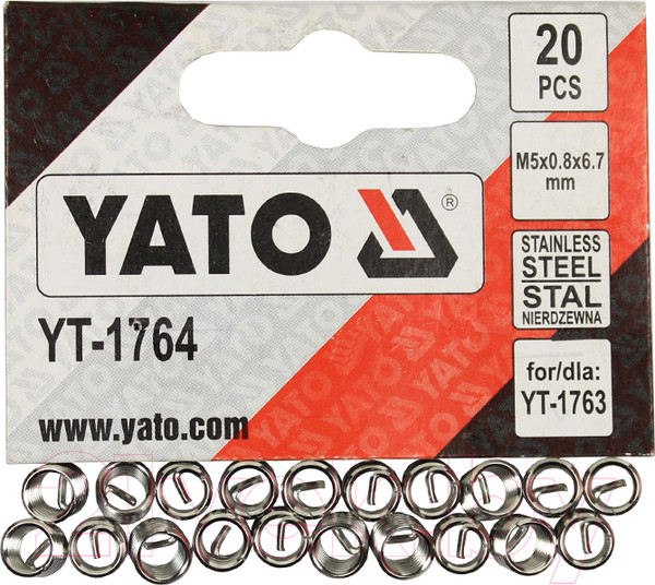 Изображение товара Набор резьбовых  вставок Yato YT-1764