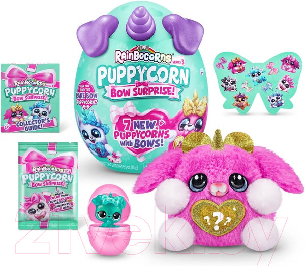 Изображение товара Игрушка-сюрприз Zuru Rainbocorns Puppycorn Bow Surprise / 9269