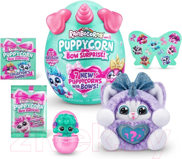 Изображение товара Игрушка-сюрприз Zuru Rainbocorns Puppycorn Bow Surprise / 9269