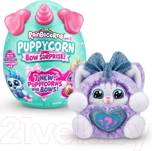 Изображение товара Игрушка-сюрприз Zuru Rainbocorns Puppycorn Bow Surprise / 9269