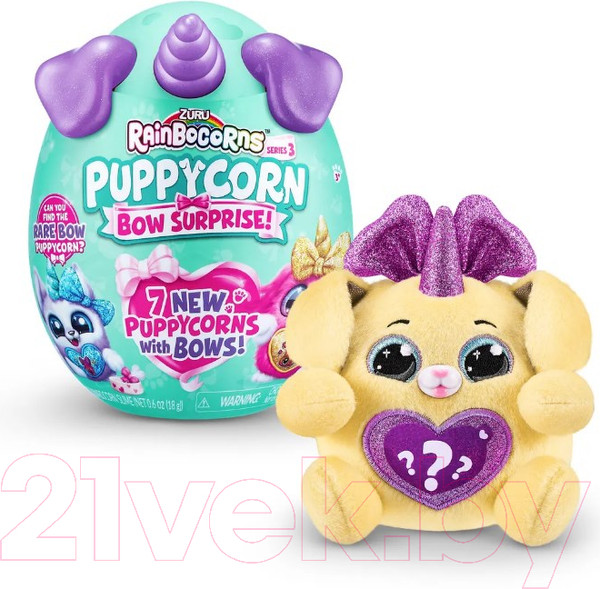 Изображение товара Игрушка-сюрприз Zuru Rainbocorns Puppycorn Bow Surprise / 9269