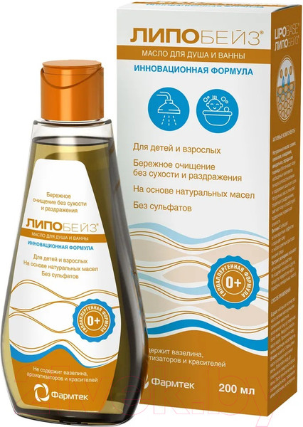 Изображение товара Масло для душа Lipobase И ванны (200мл)