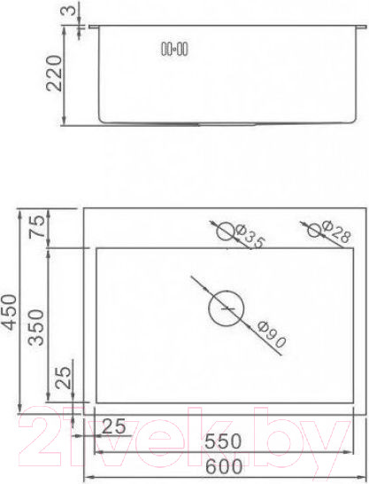 Изображение товара Мойка кухонная Wisent W36045В+W02B+WW405B