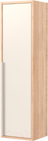 Изображение товара Шкаф-полупенал для ванной Дабер 015 / СТ15.0.0.18Б (бежевый/дуб/ручка белая)