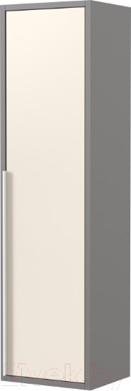 Изображение товара Шкаф-полупенал для ванной Дабер 015 / СТ15.0.0.19Б (бежевый/серый/ручка белая)