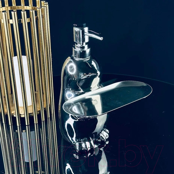 Изображение товара Дозатор для жидкого мыла Lenardi С подставкой 143-004