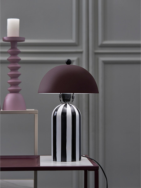 Изображение товара Прикроватная лампа Bergenson Bjorn Anniken / BB0000178 (черный/белый/сливовый)