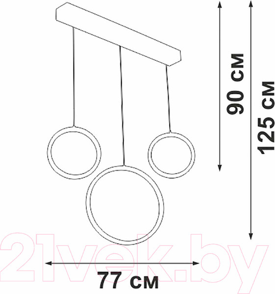 Изображение товара Люстра Vitaluce V3050-1/3S