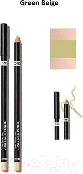 Изображение товара Консилер The Saem Cover Perfection Concealer Pencil Green Beige
