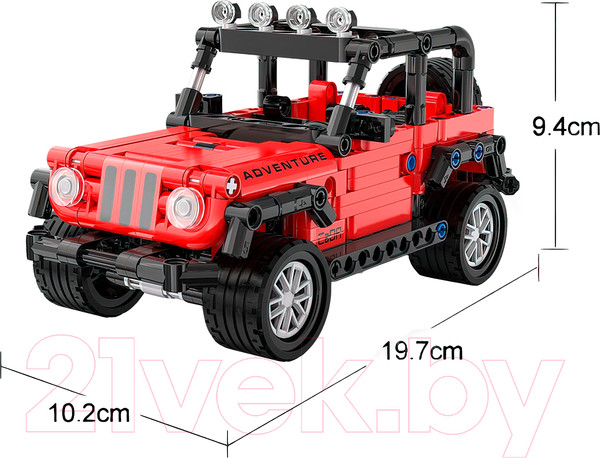 Изображение товара Конструктор инерционный CaDa Внедорожник C52027W / 9653230 (317эл)