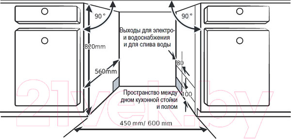 Изображение товара Посудомоечная машина Evelux BD 4504