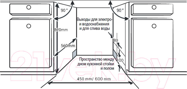 Изображение товара Посудомоечная машина Evelux BD 6004