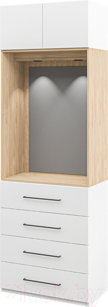 Изображение товара Шкаф Мебель-Неман Отис МН-039-16 П1 (белый/белый)