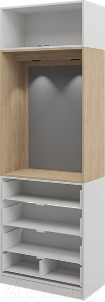 Изображение товара Шкаф Мебель-Неман Отис МН-039-16 П1 (белый/белый)