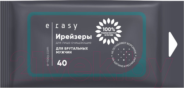 Изображение товара Влажные салфетки E-Rasy Для лица для мужчин (40шт)