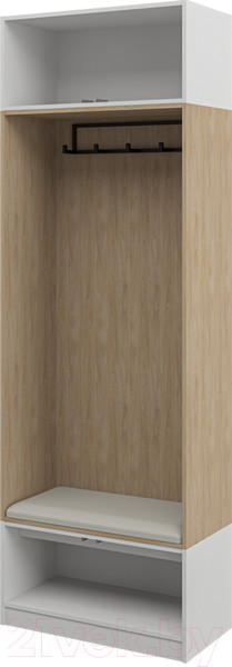 Изображение товара Секция в прихожую Мебель-Неман Отис МН-039-17 П2 (белый/графит)