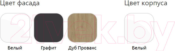 Изображение товара Шкаф Мебель-Неман Отис МН-039-16 П6 (белый/графит полоска)