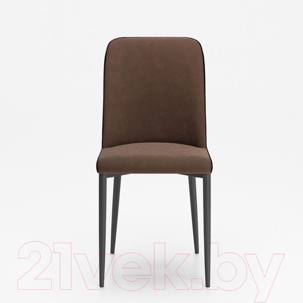 Изображение товара Стул Табурет Софт CF 041 (19 коричневый/кант черный/черный каркас)