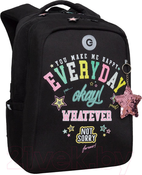 Изображение товара Школьный рюкзак Grizzly RG-466-5 (черный)