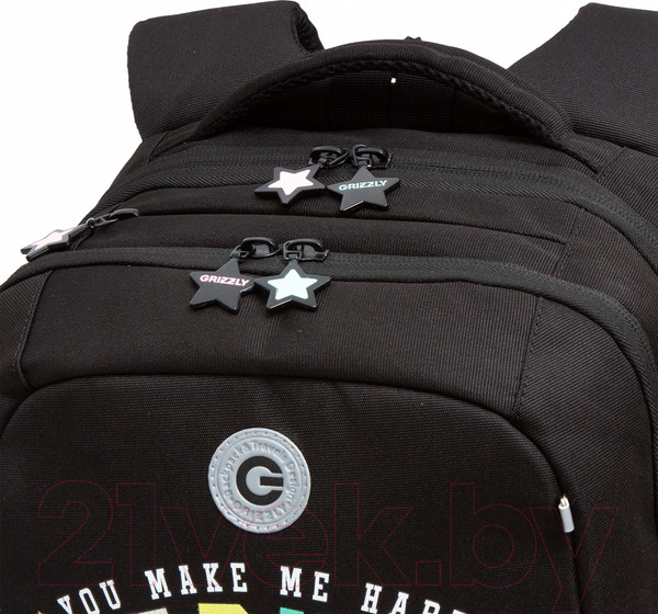 Изображение товара Школьный рюкзак Grizzly RG-466-5 (черный)