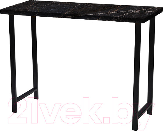 Изображение товара Консольный столик Древпром М94 ДП1-02-04 120x50x88 (файерстоун/черный матовый)