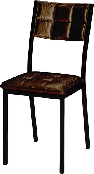 Изображение товара Стул Древпром Дункан ДП2-20 (черный матовый/бенгал коричневый)