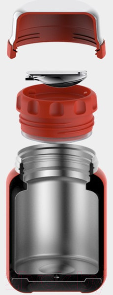 Изображение товара Термос для еды Bobber Jerrycan-700 Cayenne Red (красный)