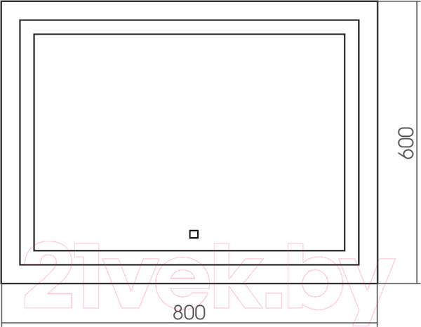 Изображение товара Зеркало Silver Mirrors Livia RGB 80x60 / LED-00002638