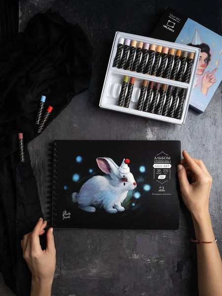 Изображение товара Скетчбук Малевичъ GrafArt / 401603 (20л, черный)