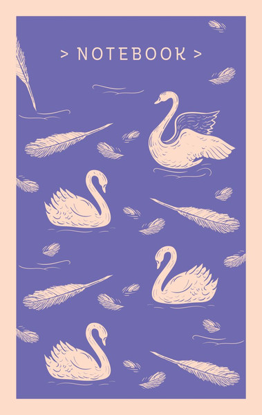 Изображение товара Блокнот Эксмо Магистраль. Нежные лебеди / 9785041888299