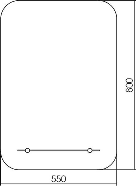 Изображение товара Зеркало Silver Mirrors Самба 55x80 / ФР-00002405 (с полкой)