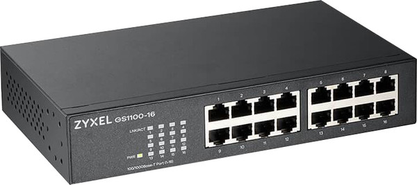 Изображение товара Коммутатор ZyXEL GS1100-16-EU0103F