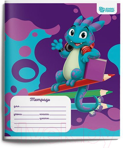 Изображение товара Набор тетрадей Schoolformat Smart Dino / ТШЛ12-СМД-НМП (20шт)