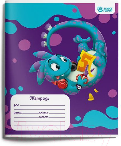 Изображение товара Набор тетрадей Schoolformat Smart Dino / ТШЛ12-СМД-НМП (20шт)