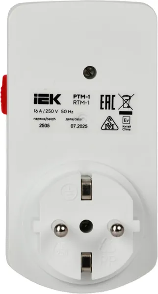Изображение товара Розетка с таймером IEK ERT-20-1-16-S-30-0-20-K01 (белый)