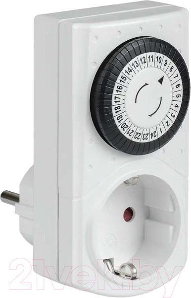 Изображение товара Розетка с таймером IEK ERT-20-1-16-S-30-0-20-K01 (белый)