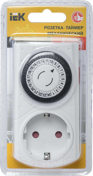 Изображение товара Розетка с таймером IEK ERT-20-1-16-S-30-0-20-K01 (белый)