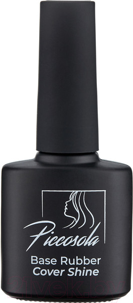 Изображение товара База для гель-лака Piccosola Камуфлирующая каучуковая средней жесткости №3 с шиммером (14г)