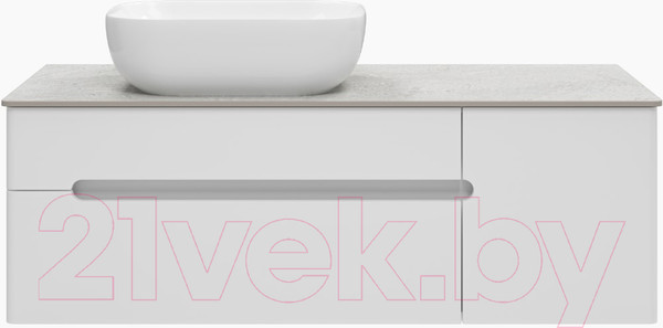 Изображение товара Тумба под умывальник Misty Роял 120 / П-Роя-01120-011П2Я (подвесная, белый)