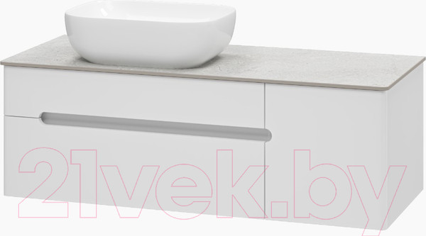 Изображение товара Тумба под умывальник Misty Роял 120 / П-Роя-01120-011П2Я (подвесная, белый)