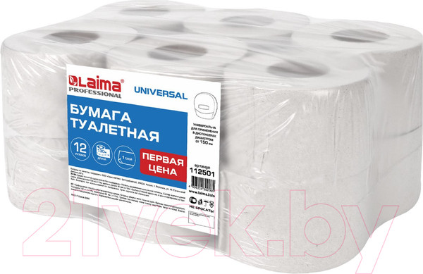 Изображение товара Туалетная бумага Laima Universal / 112501 (серый)
